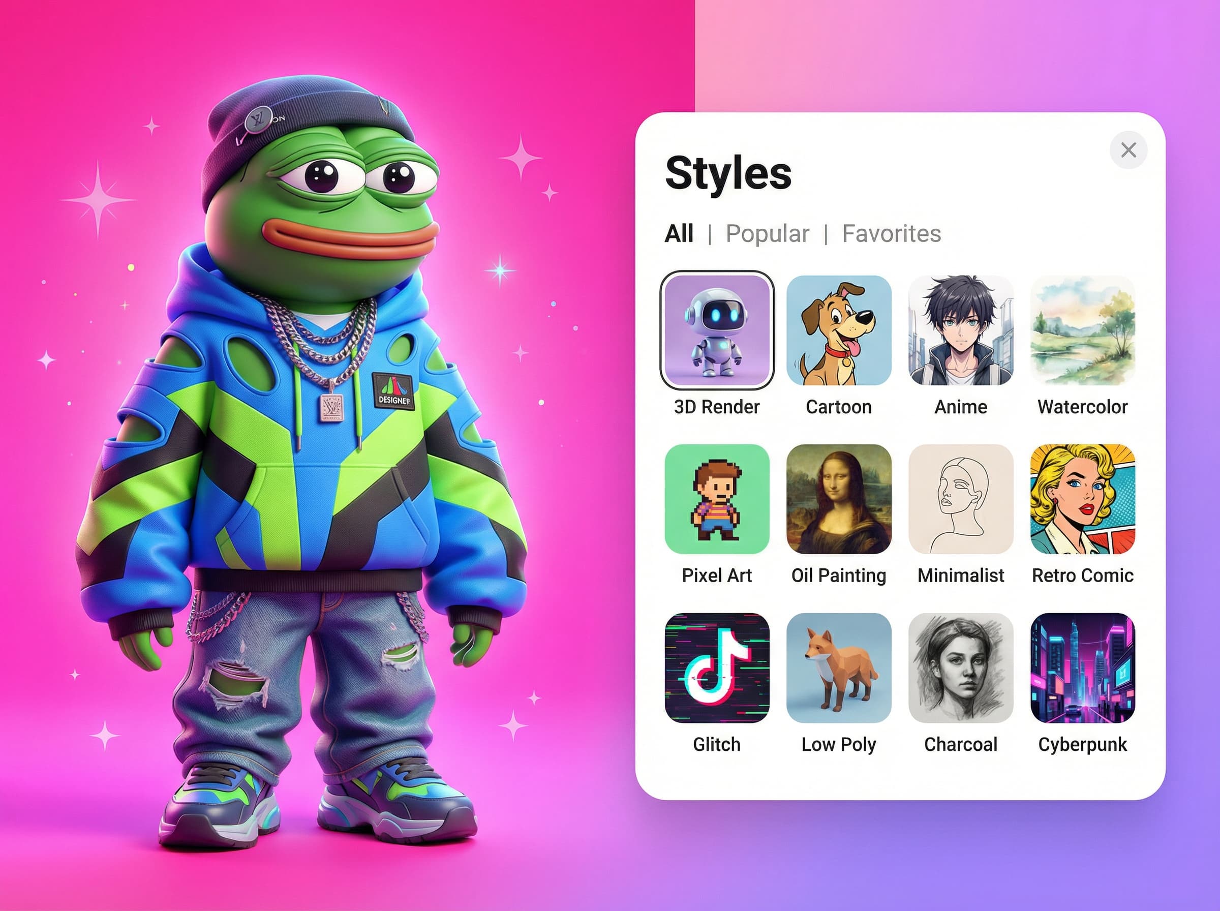 Design a Unique Brain Rot PFP & Stickers